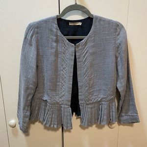 Mes Demoiselles Blue Stripe Evening Jacket - sz 36
